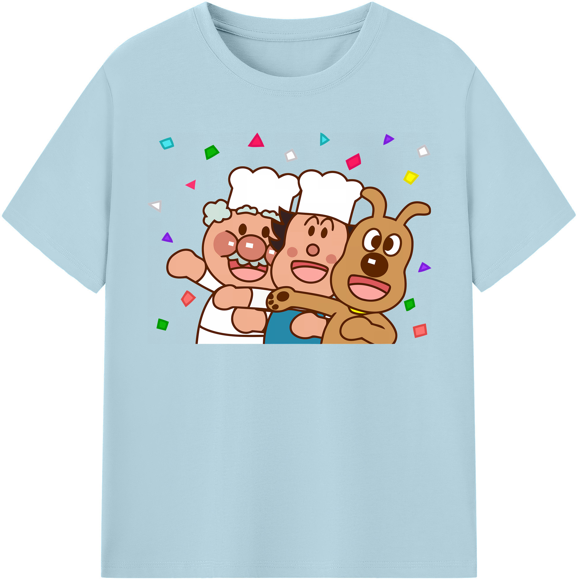 （画像用） アンパンマン Anpanman 綿100％半袖Tシャツ（フロントプリント）